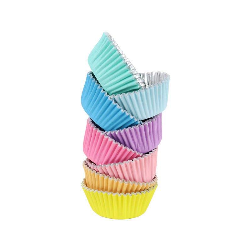 PME Pastel Standard Baking Cups-Foil Lined, Set of 100