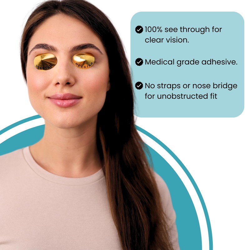 Disposable Sun Bed UV Protection Tanning Eye Gold Sticker Cones