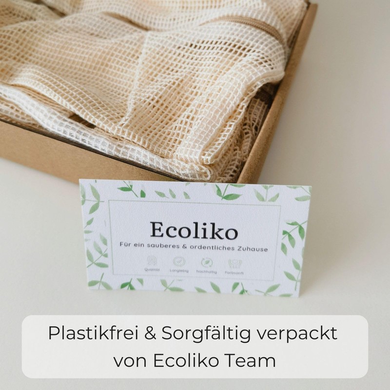 Ecoliko Cotton Laundry Net for Washing Machine, Laundry Bag Set