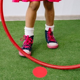 VORCOOL Carpet Spot Markers, Round Sport Spot Carpet Markers, Floor Circle Spots for Students Preschool Kindergarten Teachers 30PCS