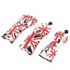 3Pcs Golf Club Head Cover Oxford Cloth British Flag Golf