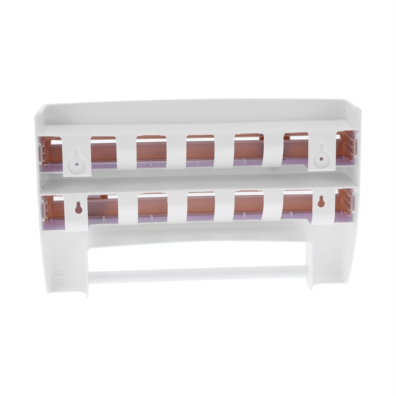 Plastic Wrap Storage Rack Cling Film Dispenser Cutter Paper Towel