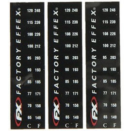 Factory Effex 08-90225 Temp Specialty Sticker, (Pack of 3) by Factory Effex