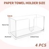 Acrylic Paper Towel Holder Countertop, 5mm Thick Clear C-Fold Z-Fold