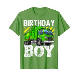 Birthday Boy Garbage Truck Birthday Party Boys Gift for Kids T-Shirt