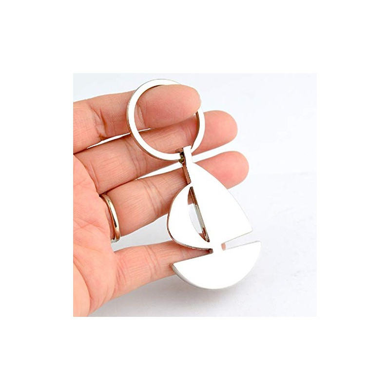 IKAAR Metal Keyring, silver