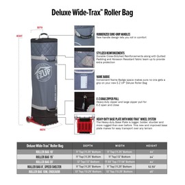 E-Z UP Deluxe Wide-Trax Roller Bag, fits 8' x 8' and 8' x 12' Canopy Pop-Up Tent