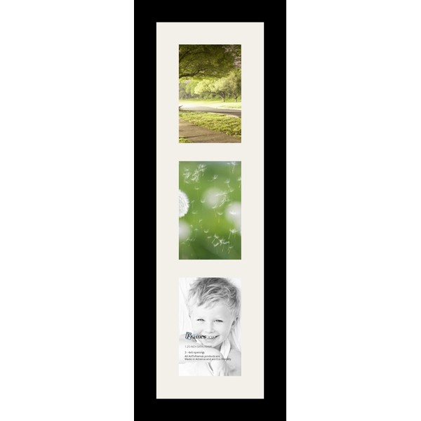 ArtToFrames Collage Photo Frame Single Mat with 3-4x6 Openings and