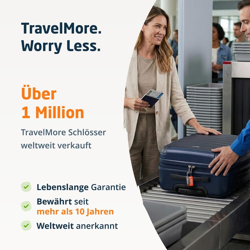 TSA Locks with Opening Alarm Indicator | TSA Suitcase Lock