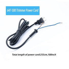 Trsobi 00647-500 Replacement Cord for WAHL Electric Clippers Compatible with Star Sr,Senior,SuperTaper,Designer,Balding,Magic Clip,647-500 Hair Clipper Cord