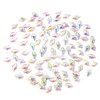 "Honbay 100PCS 6x10mm Crystal AB Flat Back Rhinestones Super Shiny