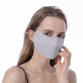 WRELS Face Cover, UV Protection, Sun Protection, Non-woven Fabric Mask, Cool Mask, For Summer, Cool, 3D Structure, Small Face, Women's, Golf, Tennis, Sports, 1pc gray