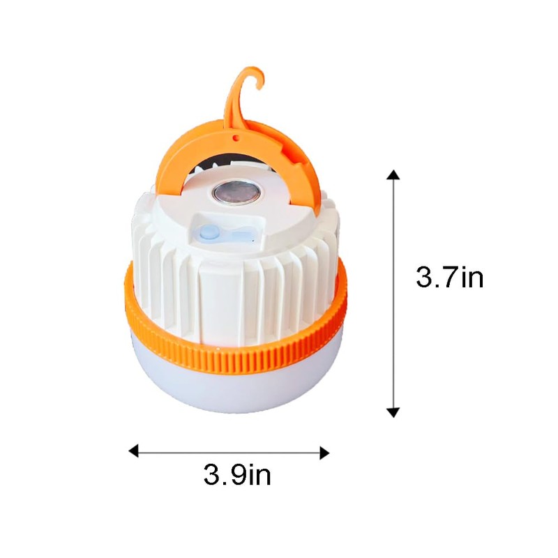Rechargeable Camping Lantern Collapsible 100W Light Portable Hanging Magnetic Magnet