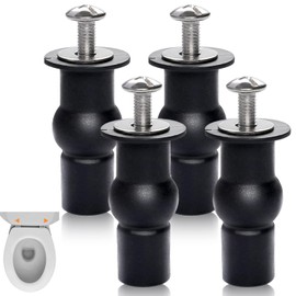Toilet Seat Screws Fittings, 4 Pack Universal Toilet Lid Seat Hinges, Screw Fixings Fix WC Blind Hole Fittings, Bolts Toilet Seat Fittings for Toilets WC Blind Hole