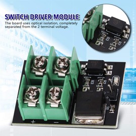 Switch Driver Module, Low Voltage MOSFET Switch Module 3V 5V Low Control High Voltage 12V 24V 36V Electric Field Effect Transistor Module