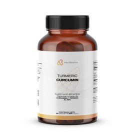 Curcumina estandarizada al 95%, con extracto de pimienta, anti inflamatorio natural - Alka Balance - 60 cápsulas vegetarianas.
