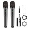 talomen Wireless Microphone,Professional Dual Handheld Cordless Dynamic Mic System with