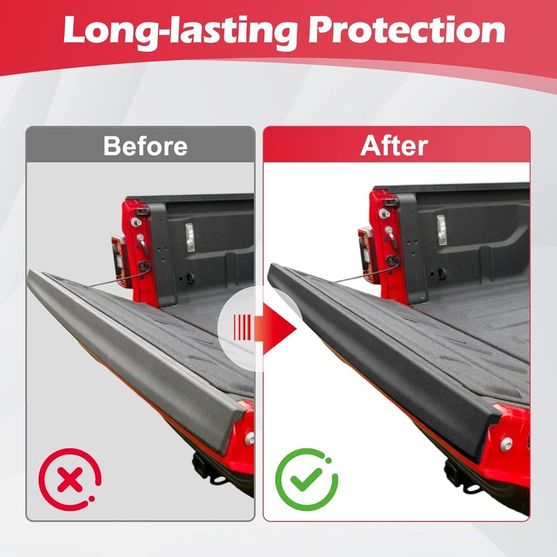 Rear Tailgate Protector Spoiler Top Trim Cover Rear Truck Molding