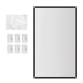 Xsdjasd Home Theater Portable Projector Screen Outdoor HD White Foldable Anti-Wrinkle (60")