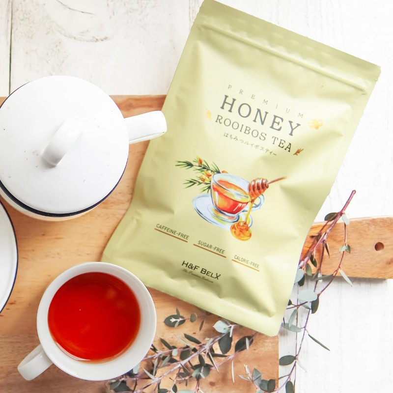 H&F BELX Honey, Rooibos Tea, Honey Rooibos Tea, Non-Caffeine, Water