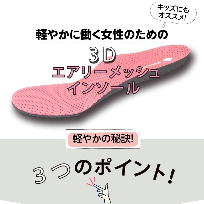 Activa Shock Absorbing Insole, Arch Support, 3D Airy Mesh Insoles,