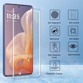 AOKUMA Screen Protector for Motorola Moto G85, Pack of 2, Soft TPU Screen Protector Compatible with Motorola G85, HD Clear Screen Protector, Scratch-Resistant, Anti-Oil, Anti-Bubble