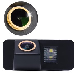 Golden Lens Super Wide Angle Super HD Rear View Camera Replacement for Ford Mondeo MK4/Focus 2 MK2.5 Facelifted Hatchback/EcoSport MK1 MK2/Kuga/Fiesta MK6/Galaxy MK3/S-Max MK1/Grand C-Max MK2/C-Max