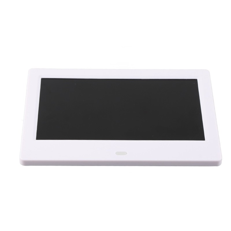 Digital Photo Frame White 7in IPS Screen 1024x600 HD Electronic
