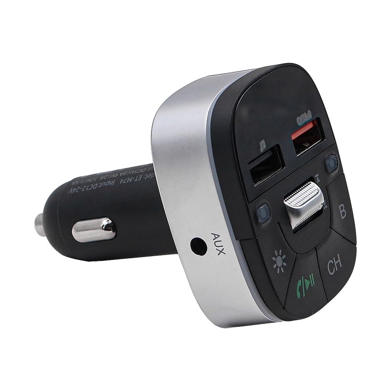 POFET Bluetooth Car Adapter, FM Bluetooth 5.0 Transmitter for Car,