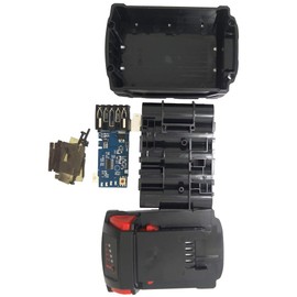 18V 5.0Ah 4.0Ah 3.0Ah Replacement Battery Plastic Case for Milwaukee 18V M18 M18B 48-11-1820 48-11-185048-11-1828 48-11-10 Li-ion Battery Cover Part