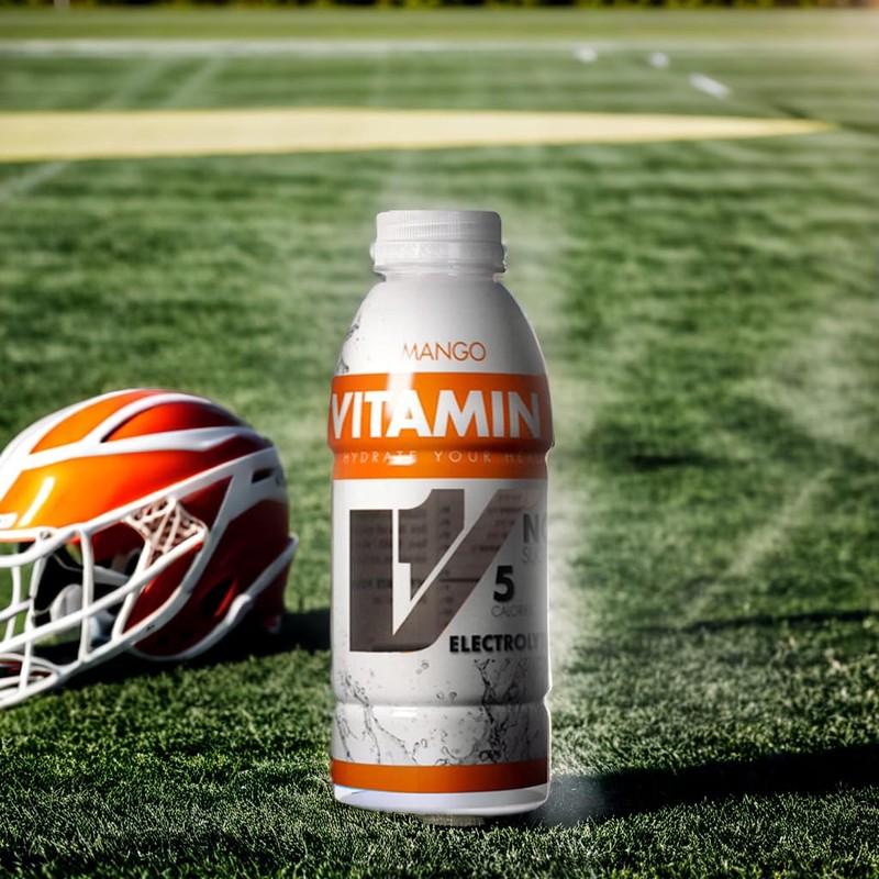 VITAMIN 1 Hydration Drink, Mango Electrolyte Vitamin Water, 16.9 Ounce