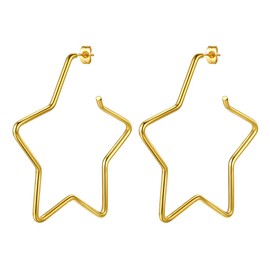 Suplight Women's Statement Earrings 18K Gold/White Gold Plated Leaves/Circle/Rose Flower Design Dangle Earrings Elegant Stud Earrings for Party Wedding Party with Gift Box, Silver, not known