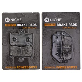 NICHE Brake Pad Set for Victory High Ball Vegas Kingpin Gunner Jackpot 2203679 2204196 Front Rear Semi-Metallic