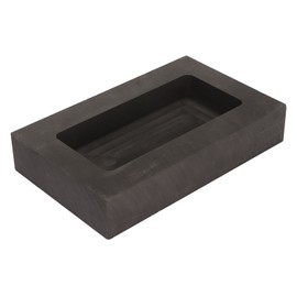 Graphite Ingot Mold Metal Refining Mould Crucible for Melting Casting Aluminum 115 X 53 X 18mm 2000g Gold