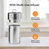 GENDLTHIJ Stainless Steel Insulated Tea Infuser Bottle, Vacuum Insulated Water