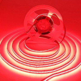 SUYOOULIN LED Strip Lights, SMD 2835 LED Strip, DC12V 1200LEDs 16.4Ft 26000LM High Density LED Light Strips Non-Waterproof IP21, 3 Times Brightness Than SMD3528 LED Strip, Red