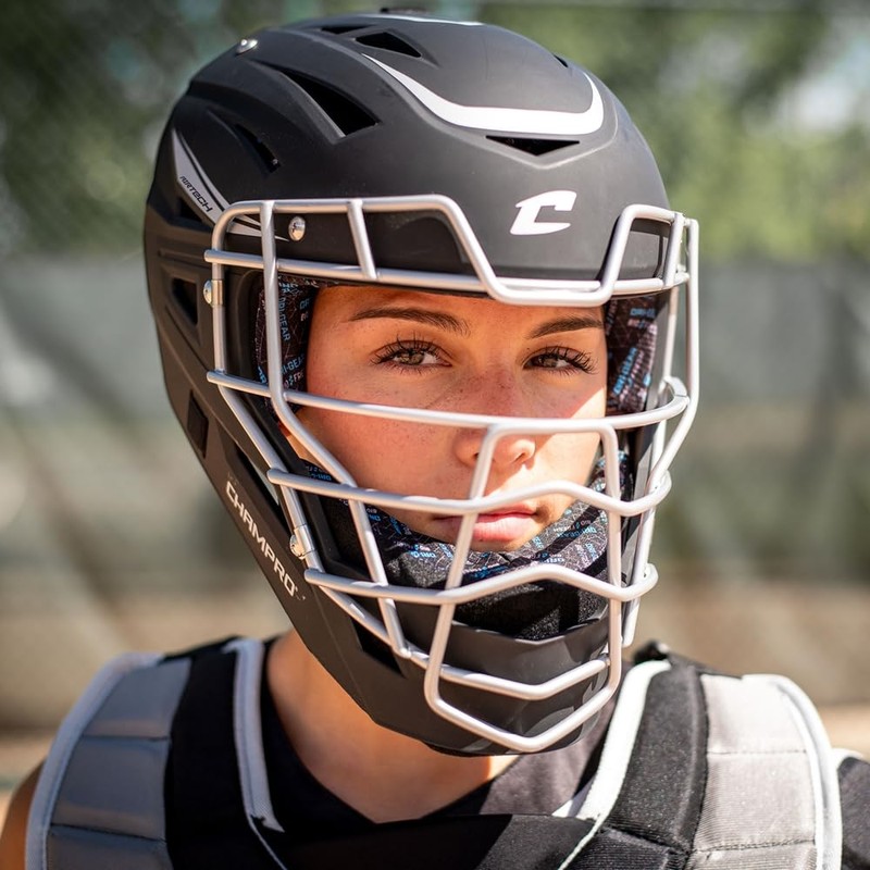 CHAMPRO Optimus Pro Fastpitch Catcher's Kit, Ages 9-12, Black