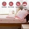 A Nice Night Zipper Bedding Pink Bow Printed on Colorful