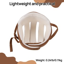 Thick Head Protection for Elderly Falls, Protective Helmet for Elderly Youth Adult, Seniors Head Protector Seizure Soft Helmet Prevent Head Injuries, Head Safety Helmets for Home Gardening(Khaki)