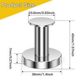 Wukong Noedym Magnets Strong, 36 x 40 mm, Extra Strong Magnetic Holder, Towel Holder, Magnetic Towel Holder, Magnets with Hooks for Office, Kitchen and Whiteboard, Pack of 2