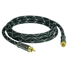 SunshineTronic Blackline Subwoofer Cable | 4x Shielded | 7.5 m