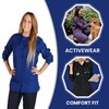 Chaqueta médica para mujer, Azul Oscuro (Dark Royal), XXXL