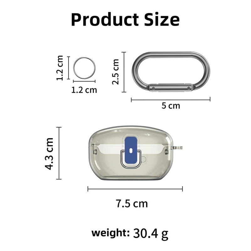 TSVSXS Secure Lock Clear Compatible with Sony WF-1000XM5 Case Cover