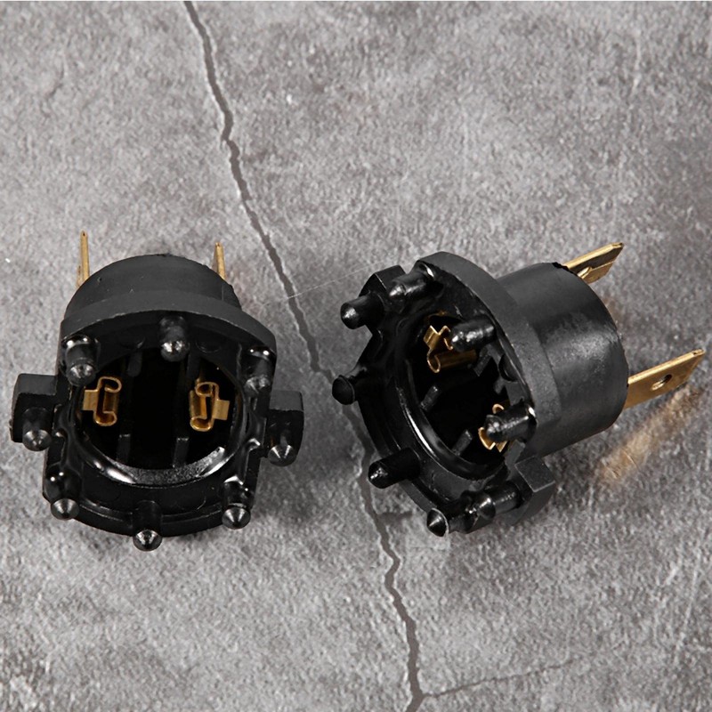 Headlight Socket, 1 Pair Replacement Headlight Bulb Holder Adapter Holder