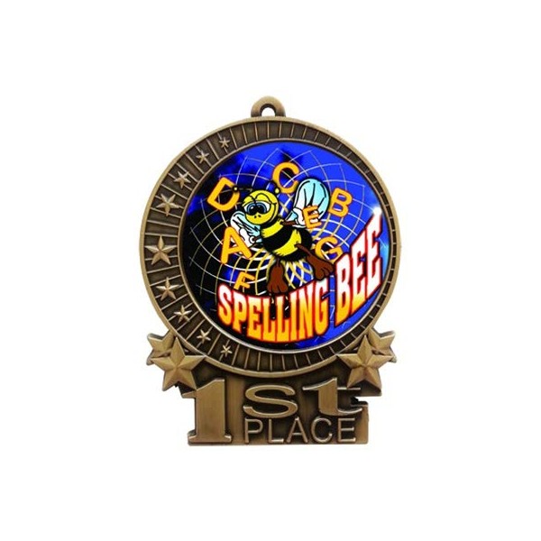 Express Medals Large 3 inch Solid Metal 1st Place Gold