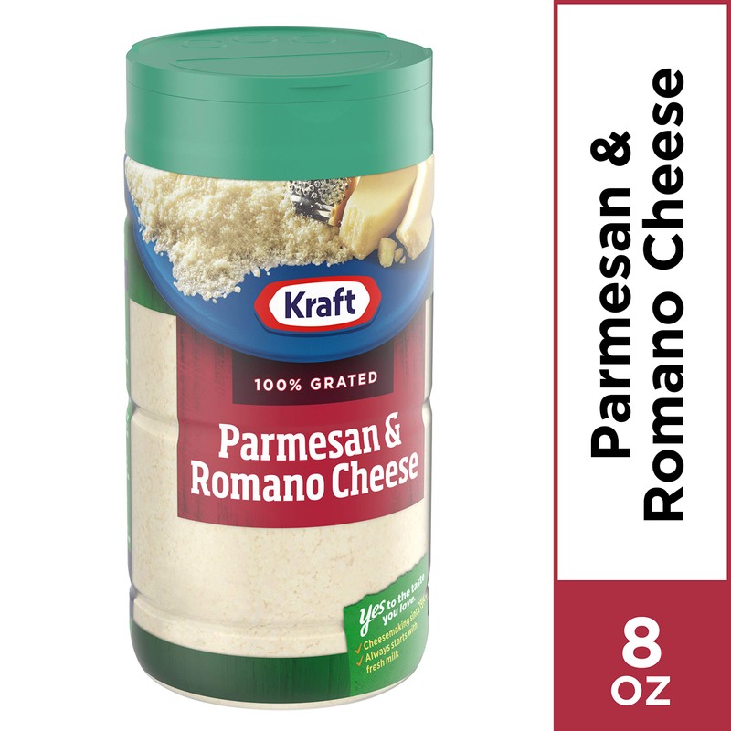 Kraft 100% Grated Parmesan & Romano Cheese Shaker (8 oz