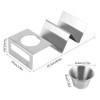 Stainless Steel Taco Holder, Silver Pancake Stand Rack with Sauce