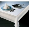 texpot Damask Tablecloth 110 x 220 cm White with Satin