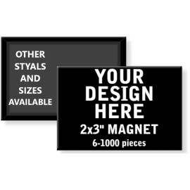 10 Custom 2x3" Rectangle Fridge Magnets, punk, wholesale, lot, business card, ad