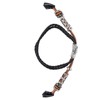 Retro Sports Watch Band Metal Beads Leather Wrist Watch Strap